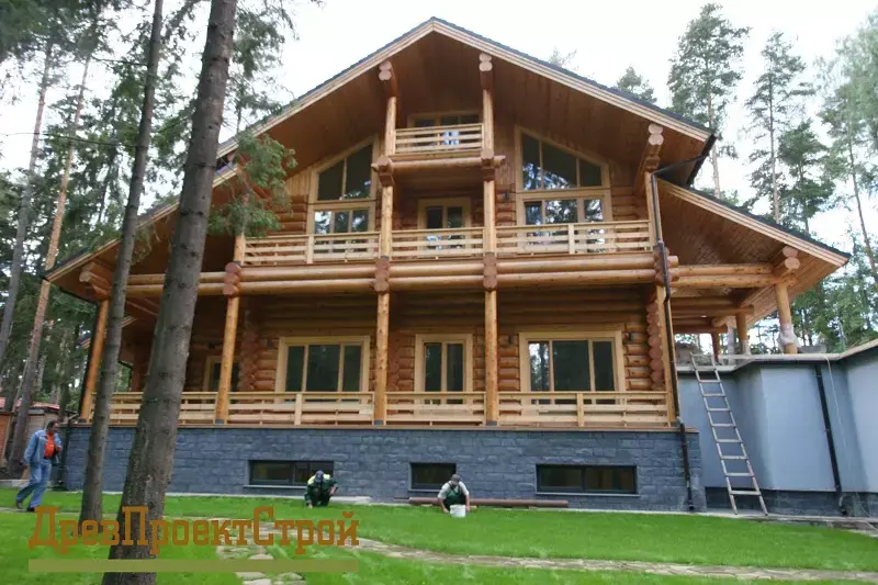 Дом из ОЦБ D-370мм, Московская область - основное изображение