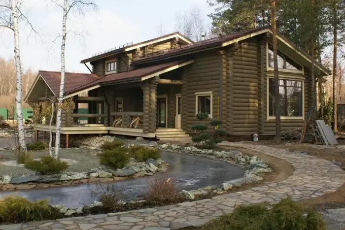 Строительство загородных домов и бань.