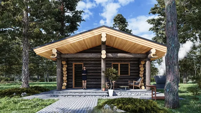 Проект бани из Кело № 352 - представление