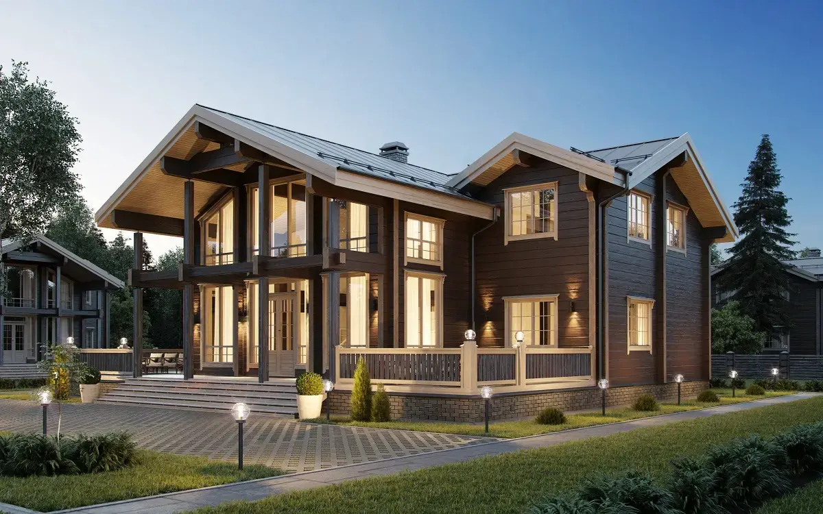 Дома из клееного бруса