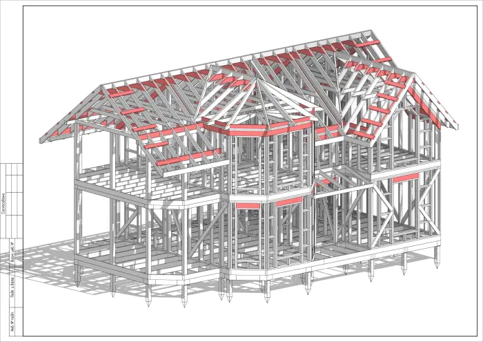 Проектирование каркасных домов. ​
