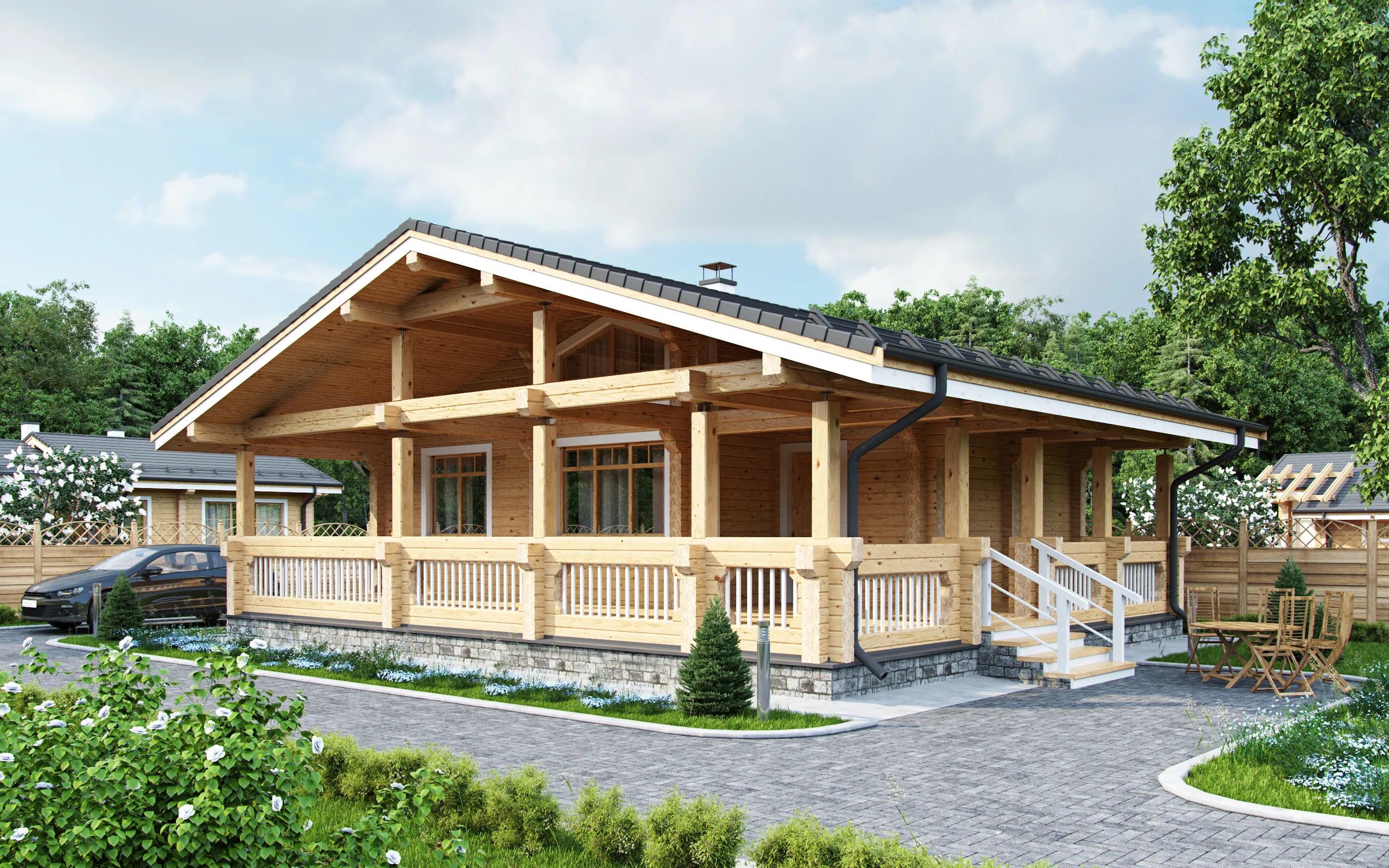 Дома из профилированного бруса: