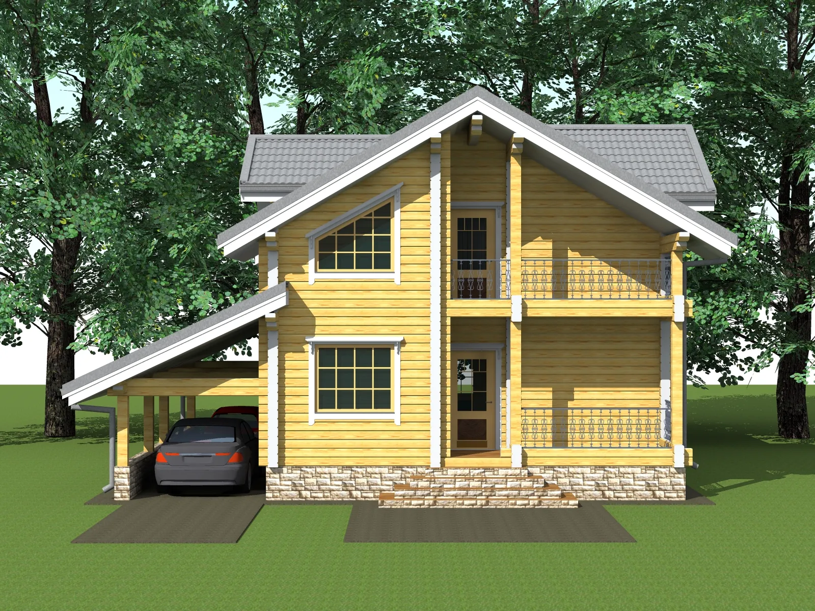 Дома из клееного бруса это: