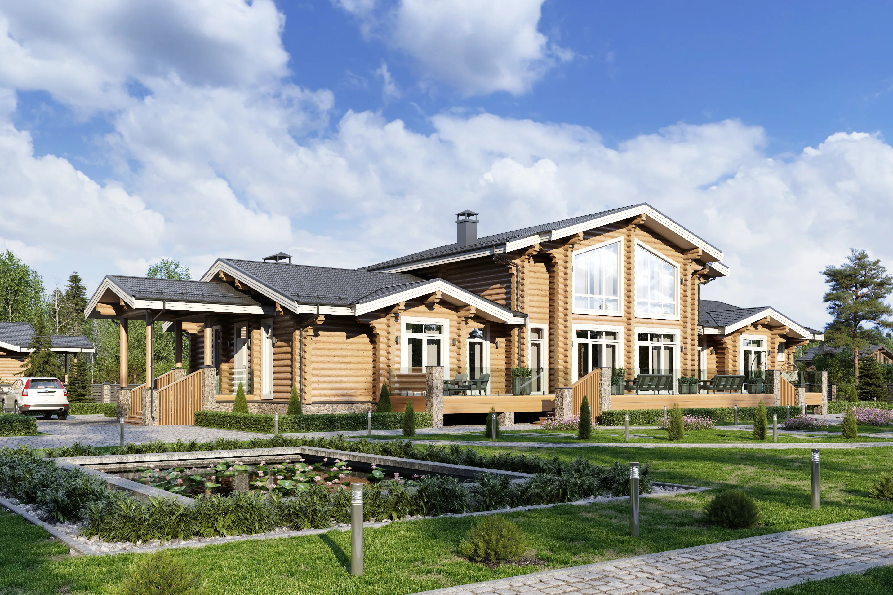 Слайд - Дома и бани в соответствии с мировыми критериями качества!