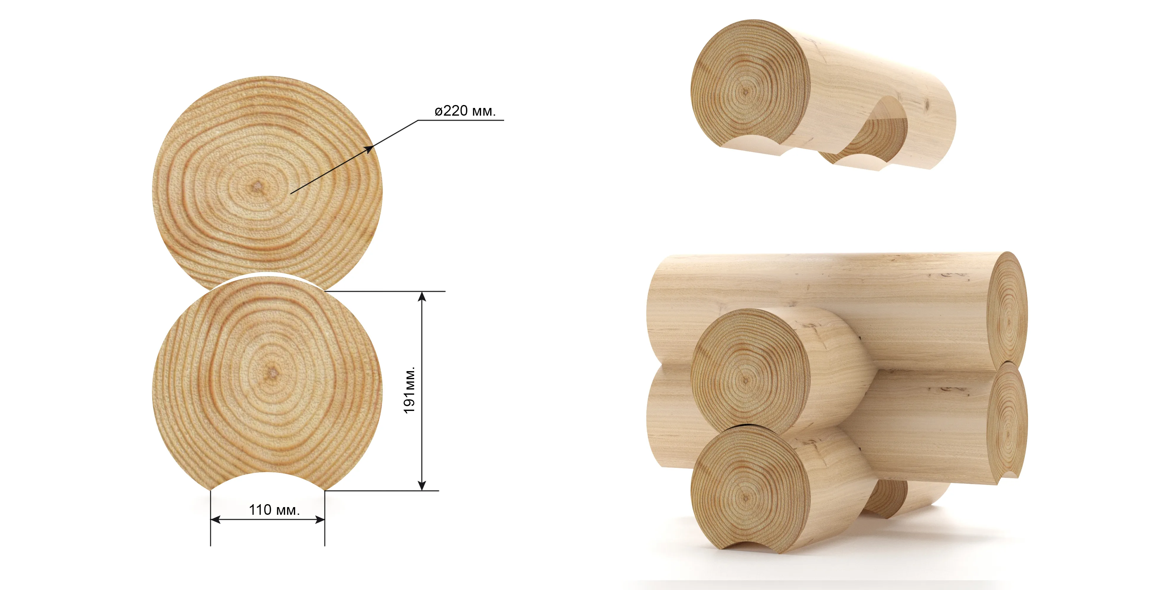 Оцилиндрованное бревно это: