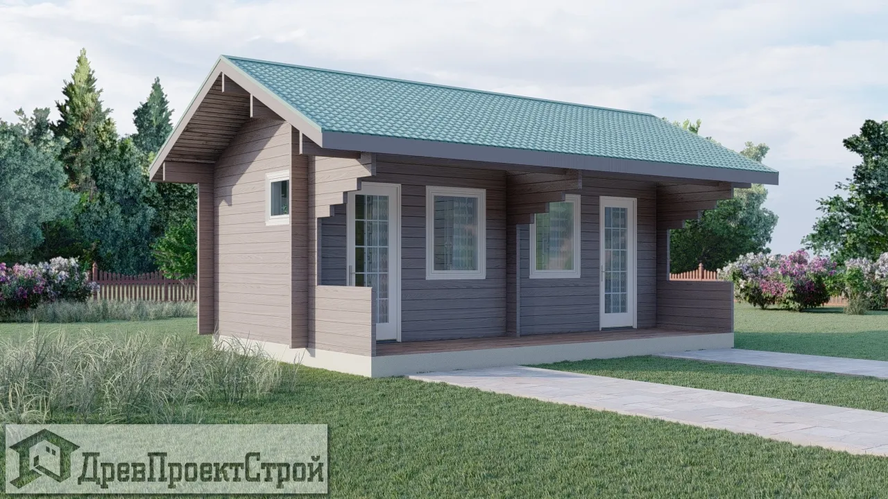 Проект дома из мини бруса № 127