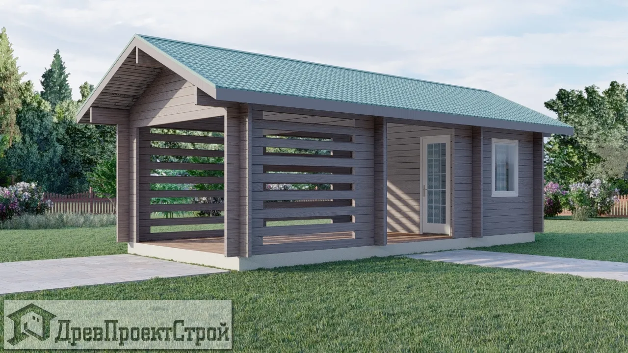 Проект дома с террасой № 133