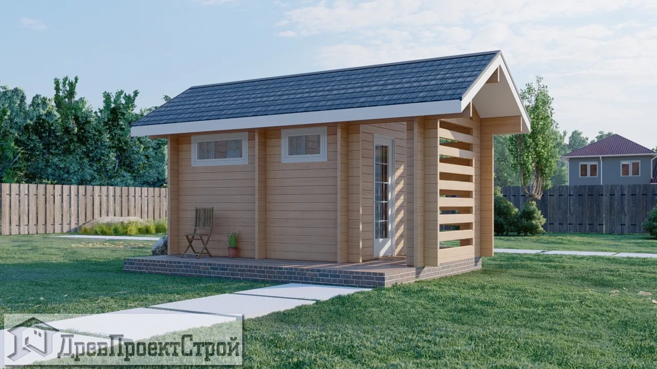 Проект дома из минибруса № 51