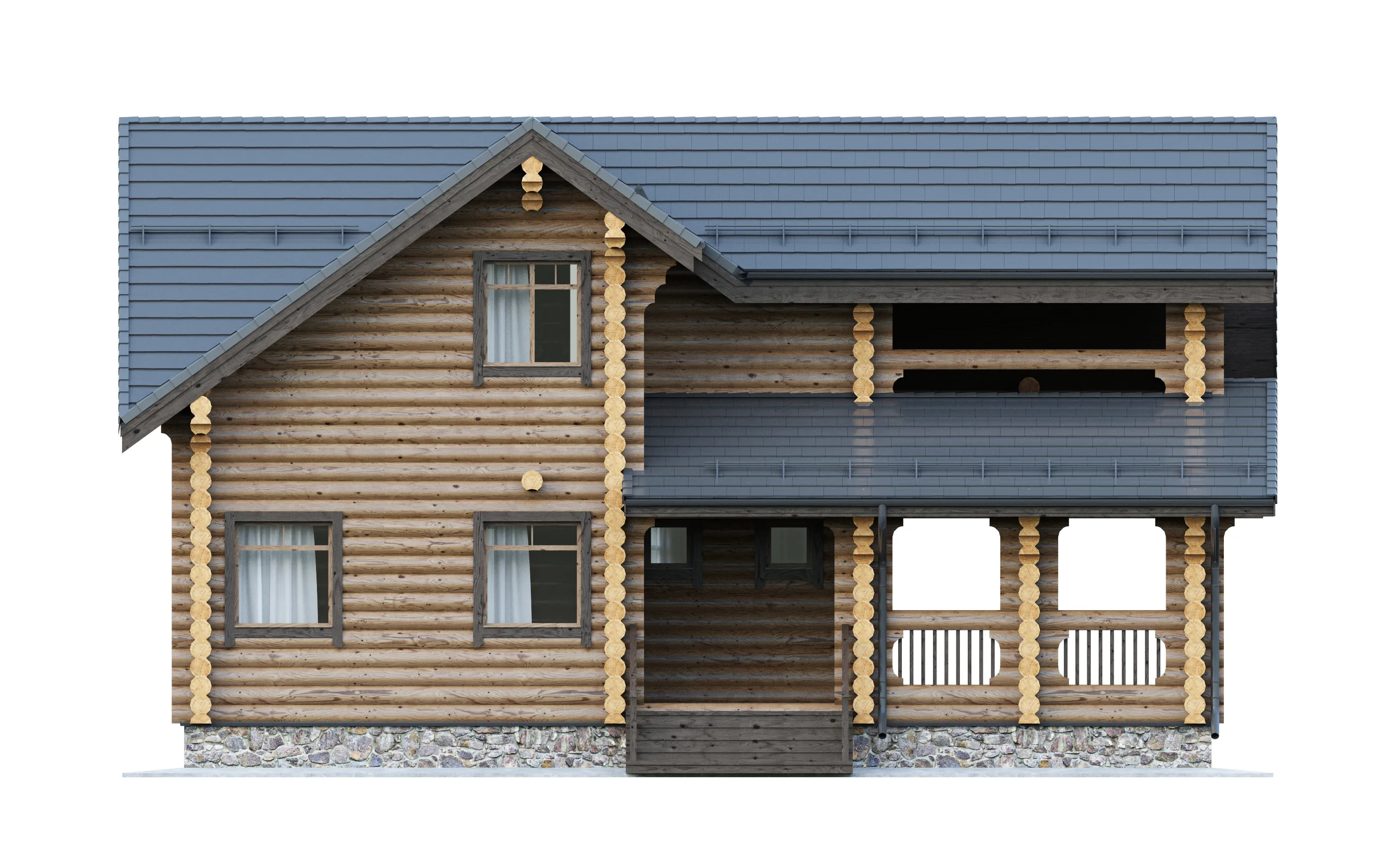 Дома из оцилиндрованного бруса: