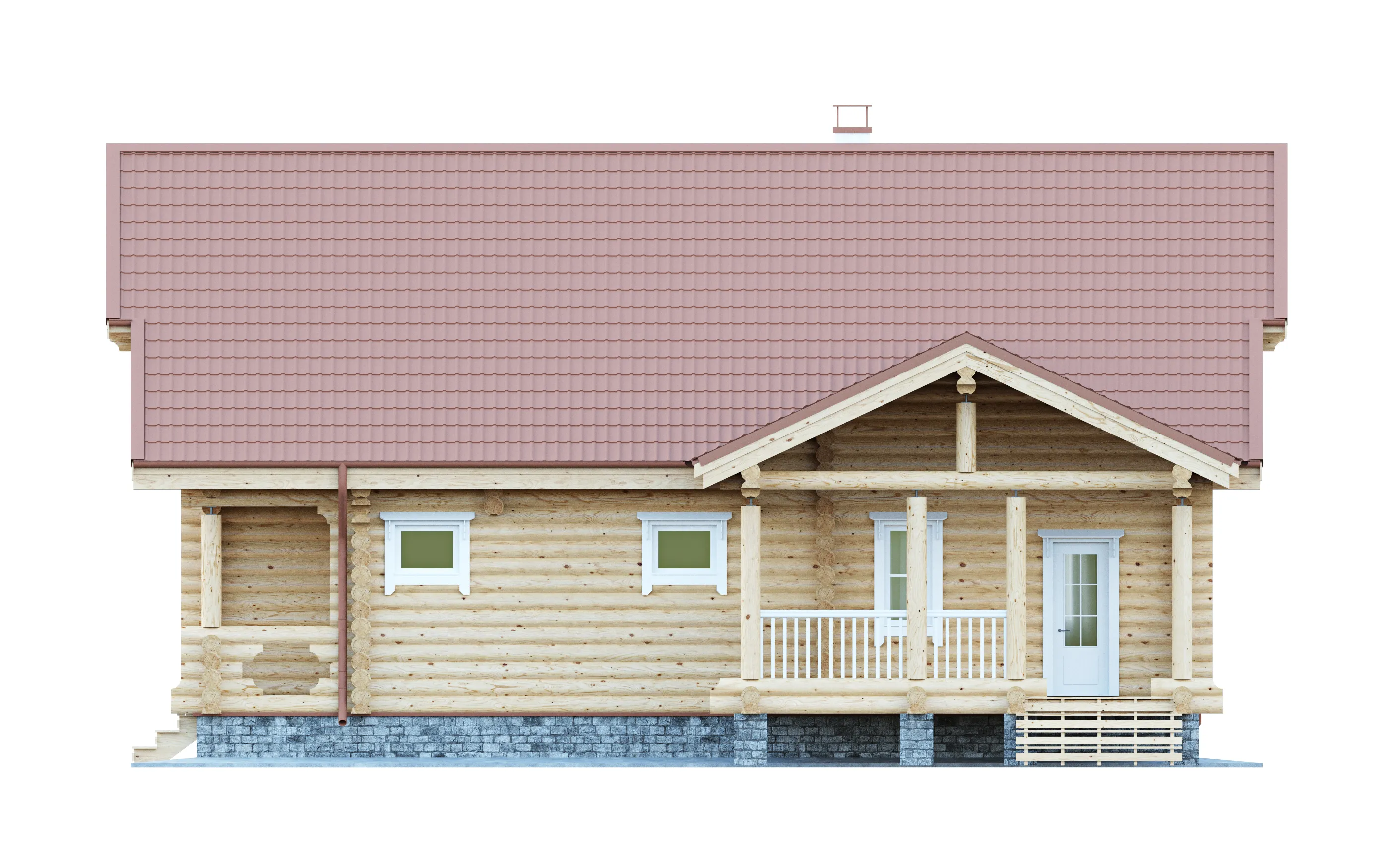 Дома из оцилиндрованного бруса: