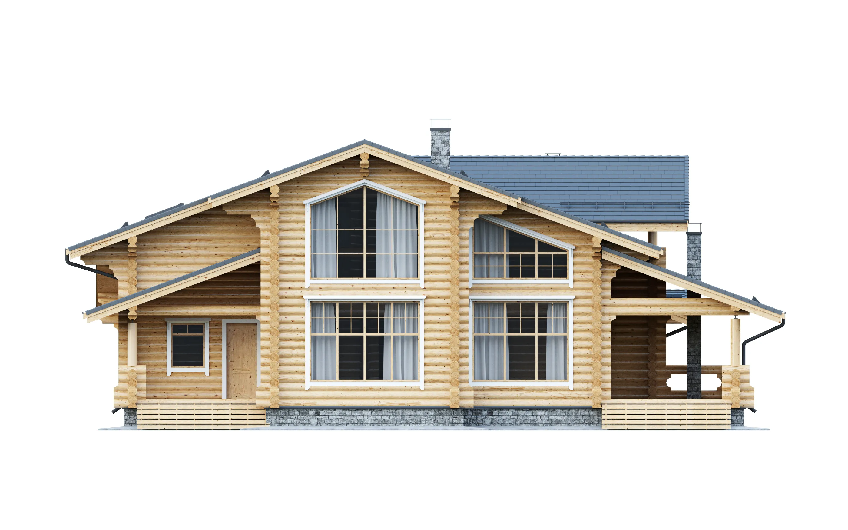 Дома из оцилиндрованного бруса: