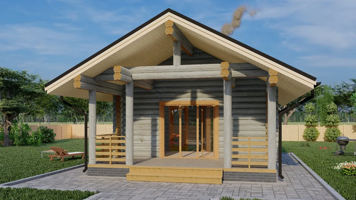 Проект бани из Кело №2 - представление