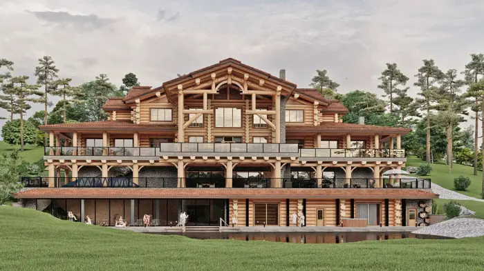 Представляем эксклюзивные загородные деревянные дома.