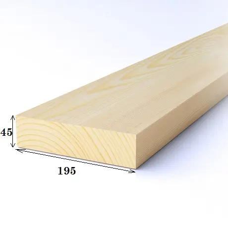 Доска КС строганая 45*195*6000 мм (хвойные сорт AB)