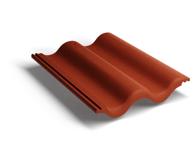 Рядная волновая черепица Classic Красный.