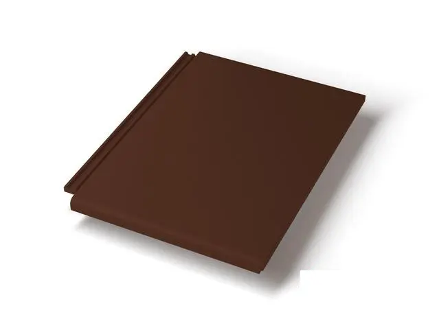 Рядная плоская черепица PLATT Коричневый