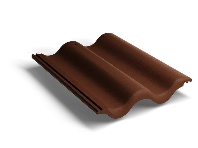 Рядная волновая черепица Classic Коричневый - основное изображение