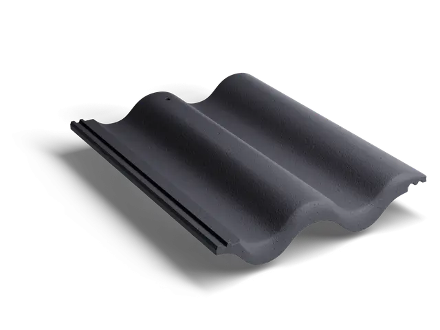 Рядная волновая черепица Classic Графит