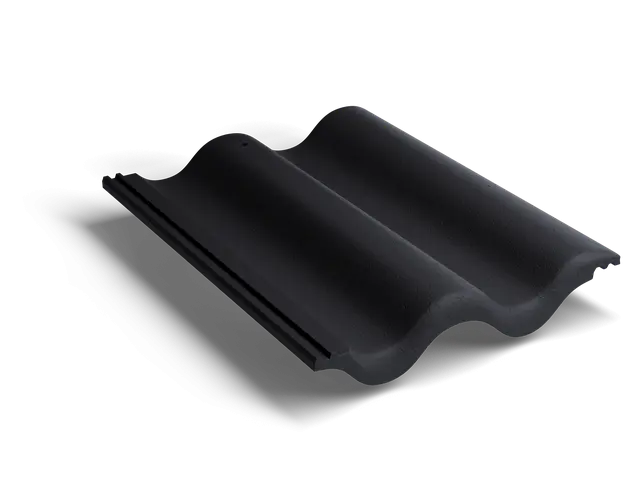 Рядная волновая черепица Classic Черный