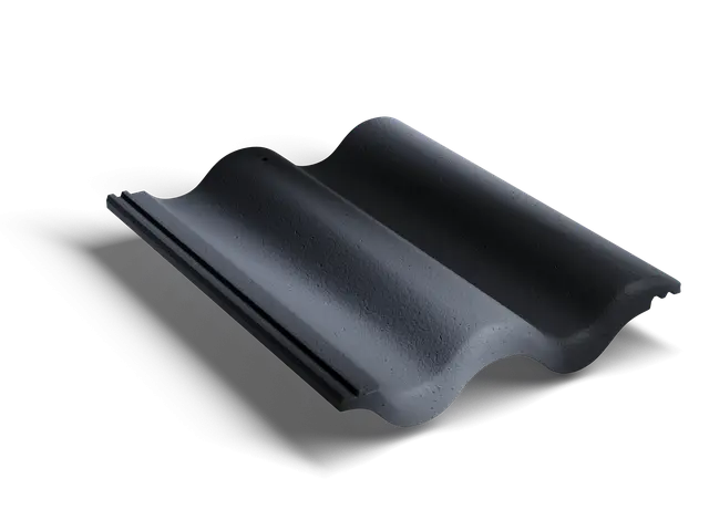 Рядная волновая черепица Antik Графит