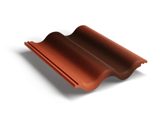 Рядная волновая черепица Antik Кирпично-красный