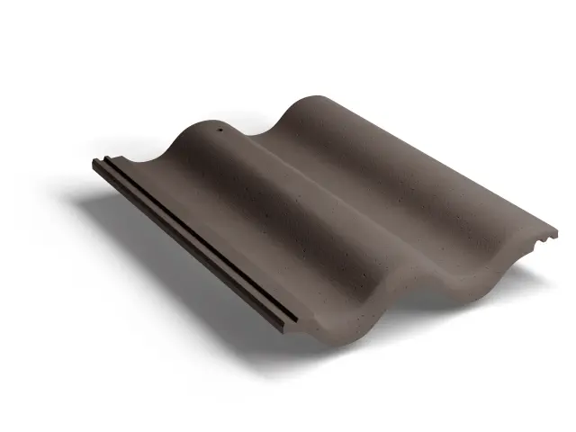 Рядная волновая черепица Lite Неокрашенный коричневый