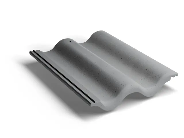 Рядная волновая черепица Lite Неокрашенный серый