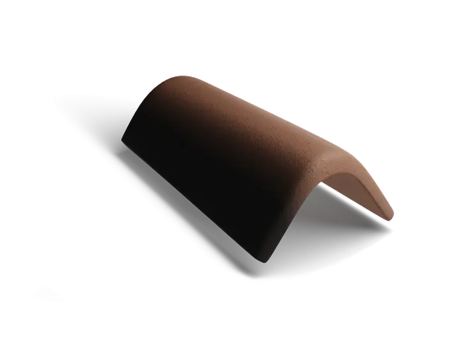 Торцевая черепица Antik Коричневый (осенний лист)