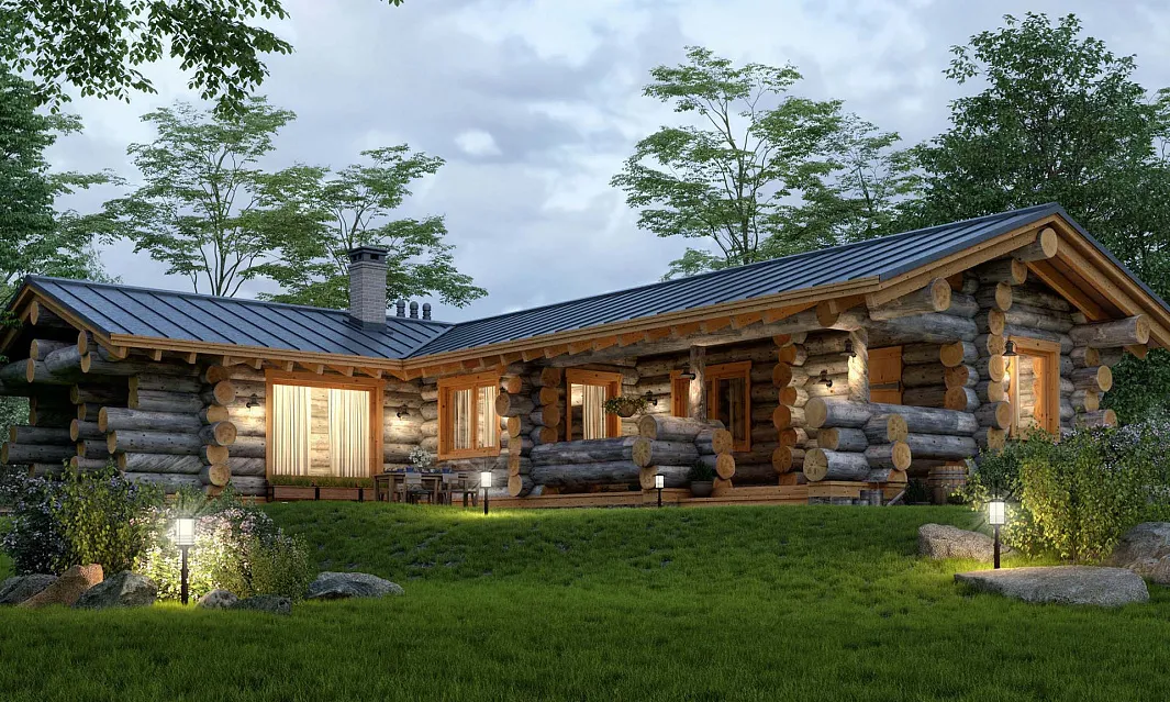 Слайд - Строительство домов из сухостойной сосны КЕЛО.